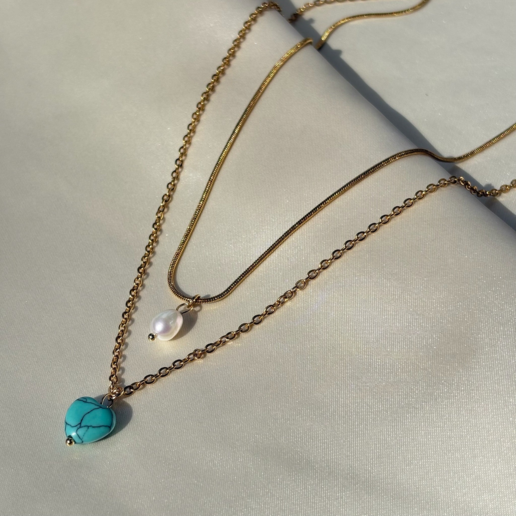 Turquoise layered necklace