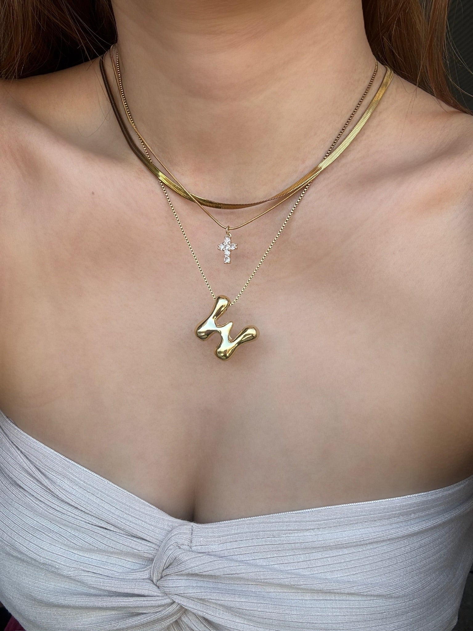 Bubble Letter Necklace