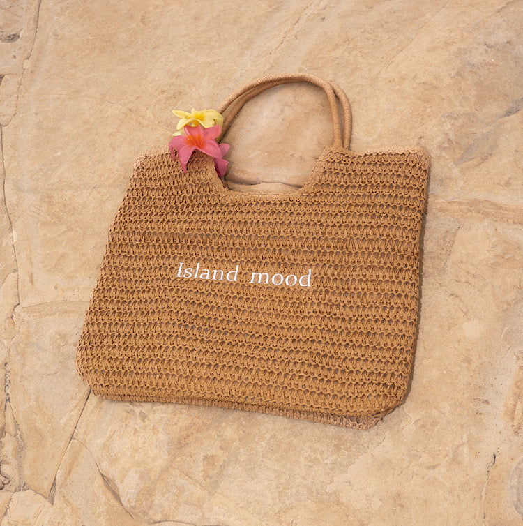 Raffia bag "Island mood"