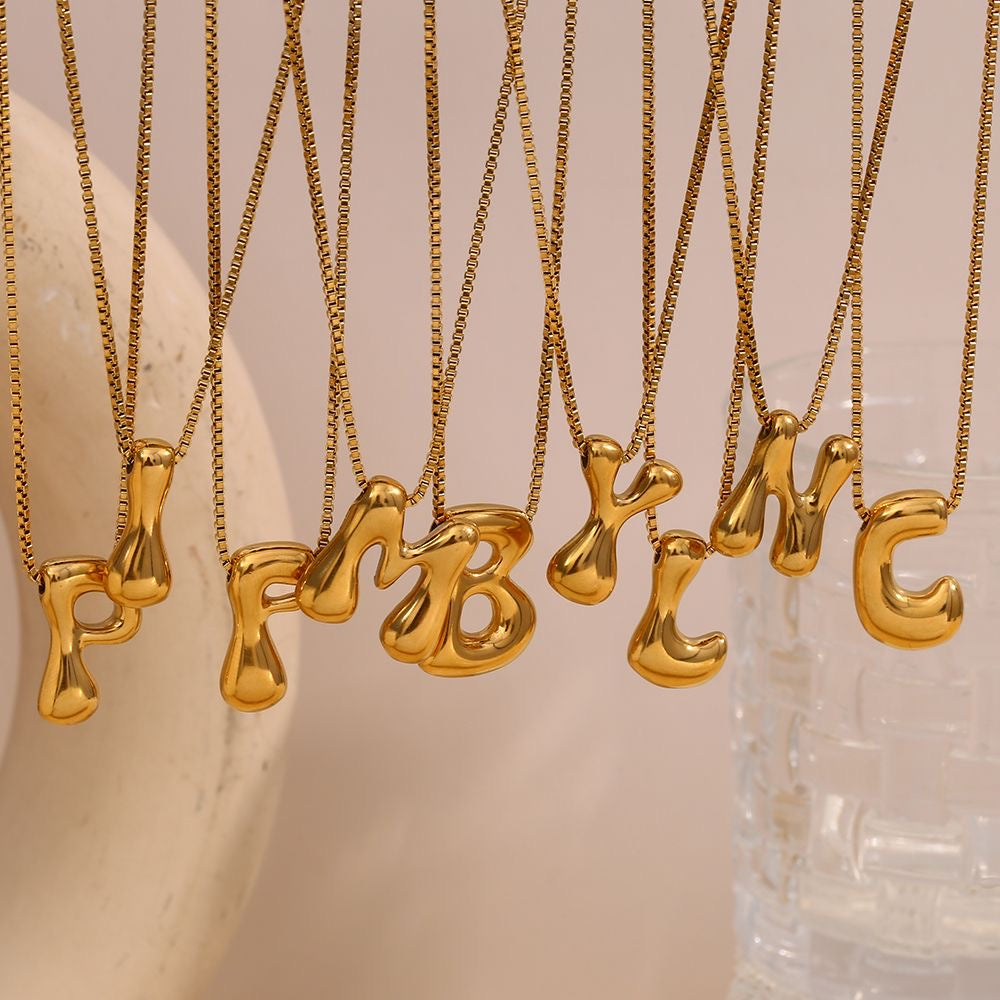 Bubble Letter Necklace