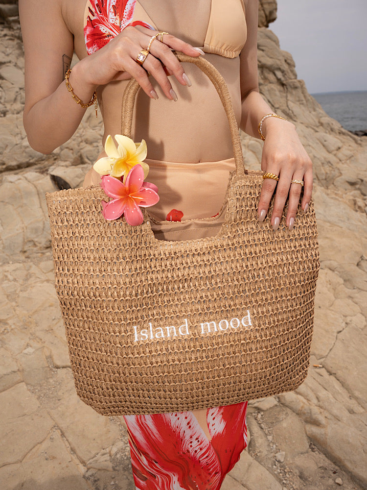 Raffia bag "Island mood"