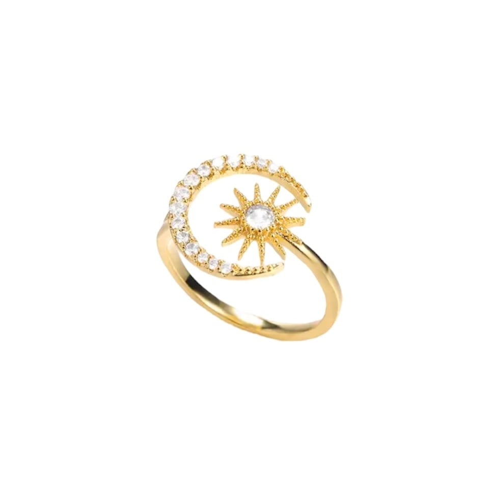Twinkle moon ring