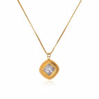 Radiant square necklace