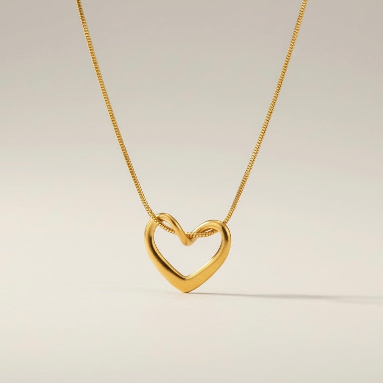 Open heart necklace