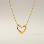Open heart necklace