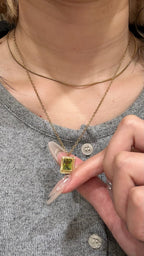 Layered crystal necklace