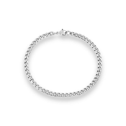 Silver thin bracelet