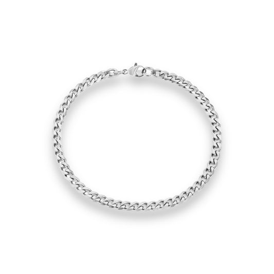 Silver thin bracelet