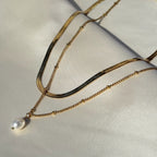 Pearl layered necklace