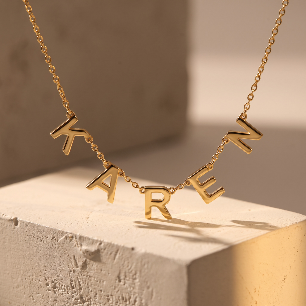 Letter luxe necklace