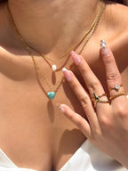 Turquoise layered necklace