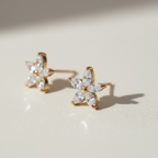 Plumeria studs