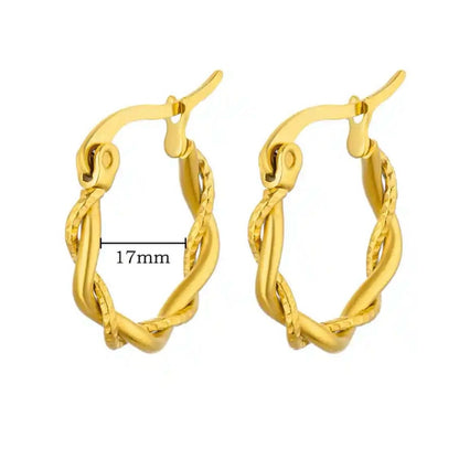 Twist mini hoops