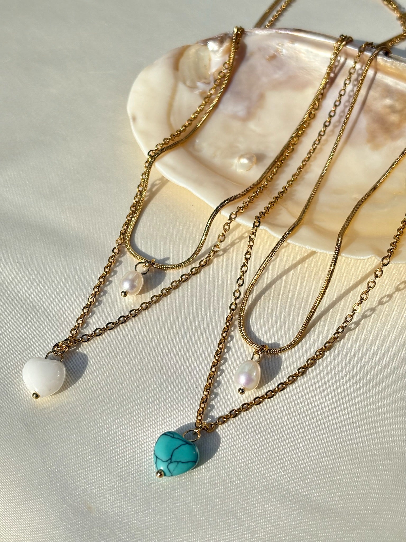 Turquoise layered necklace