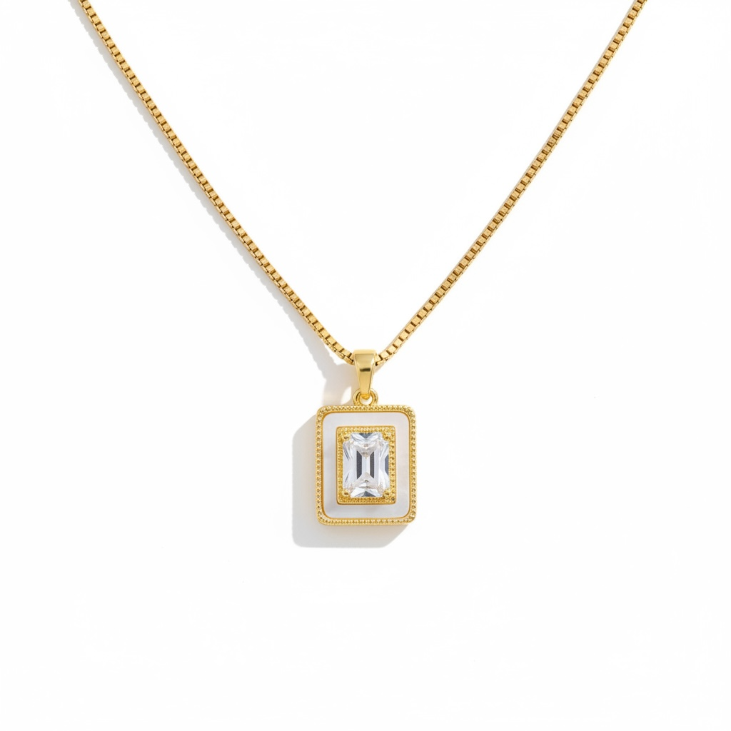 White mirage pendant