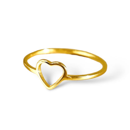 Open heart ring