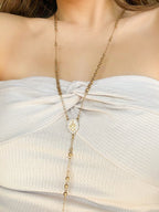 Rosary cross necklace