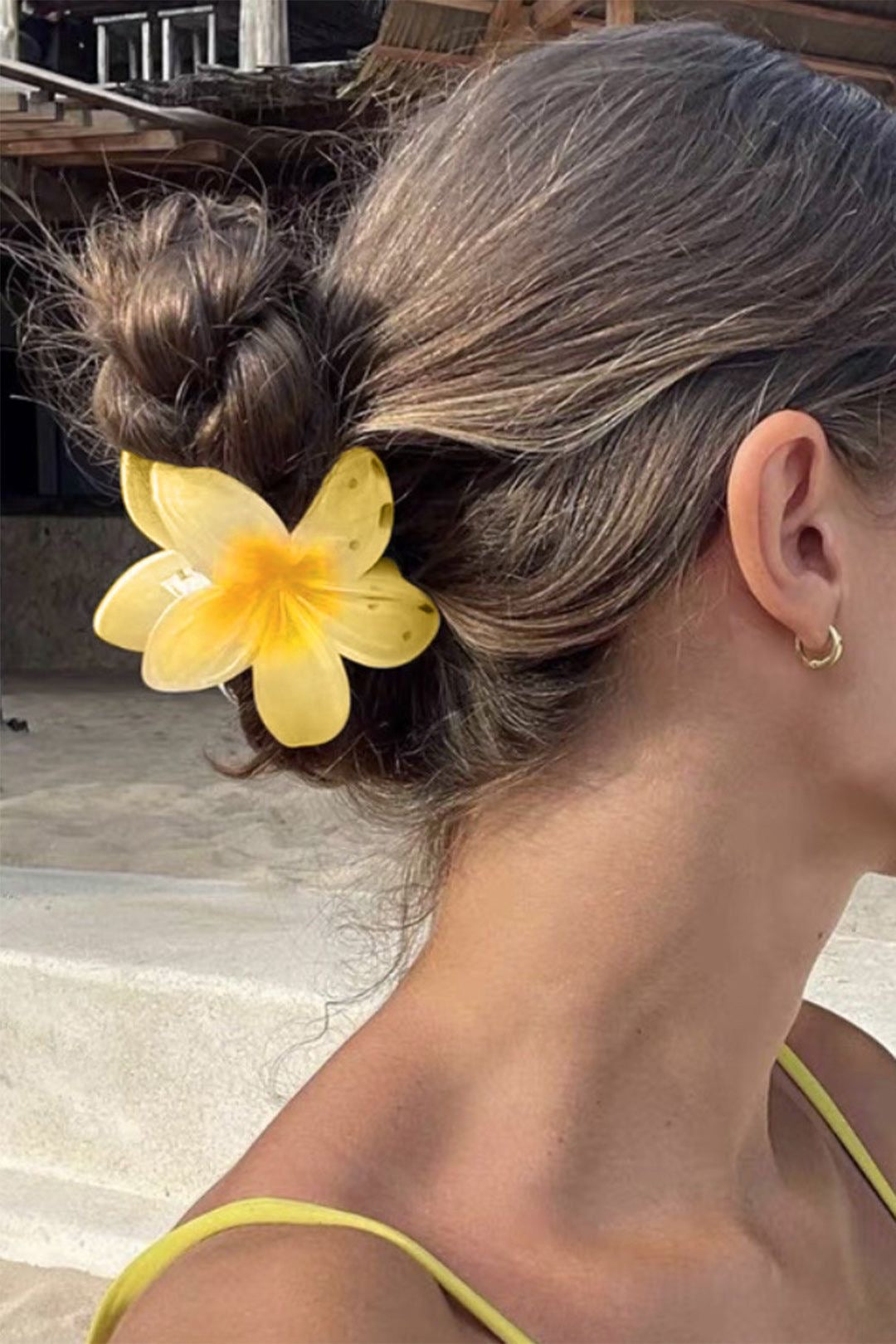 Plumeria Hair Clip