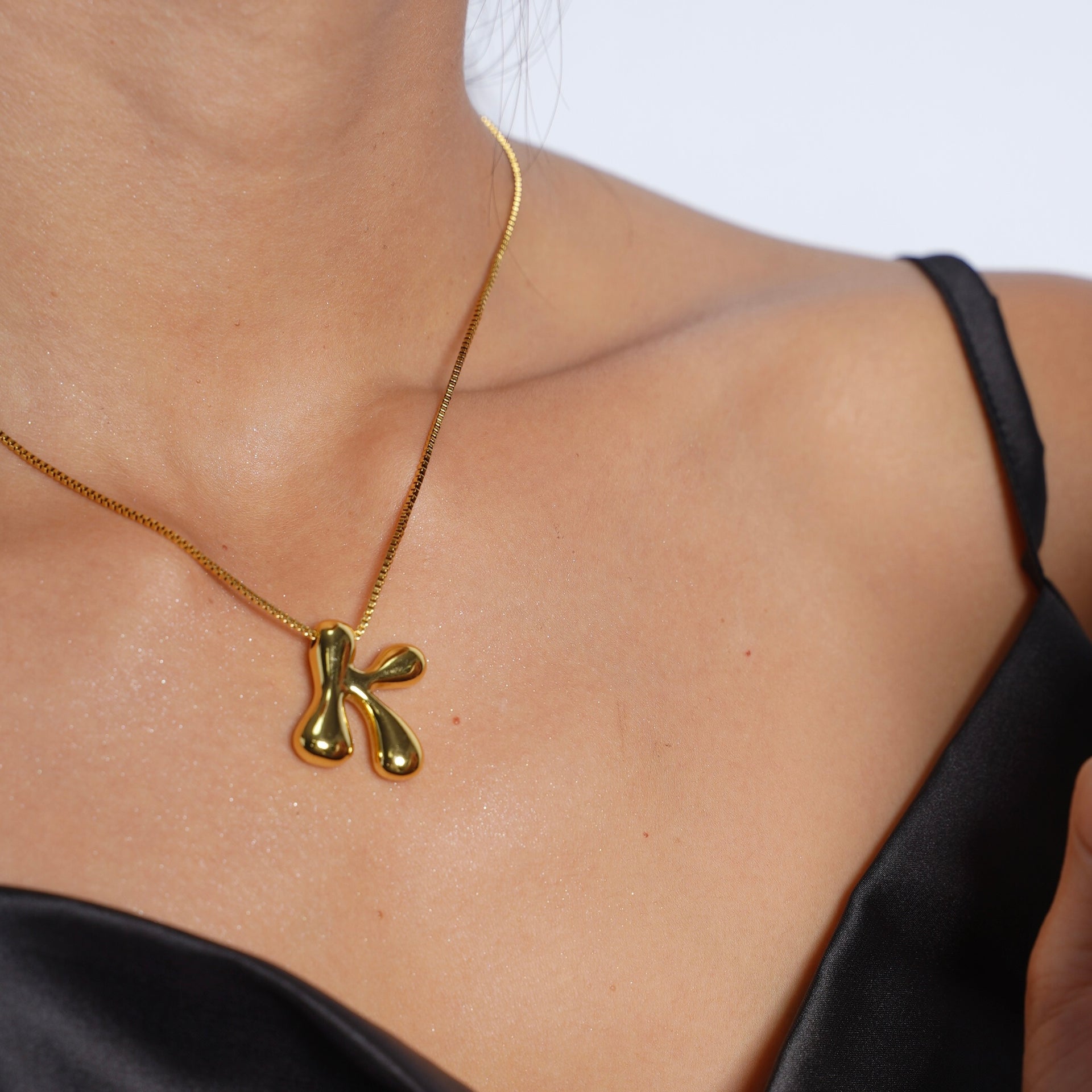 Bubble Letter Necklace – Summery Coco