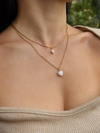 Shell layered necklace