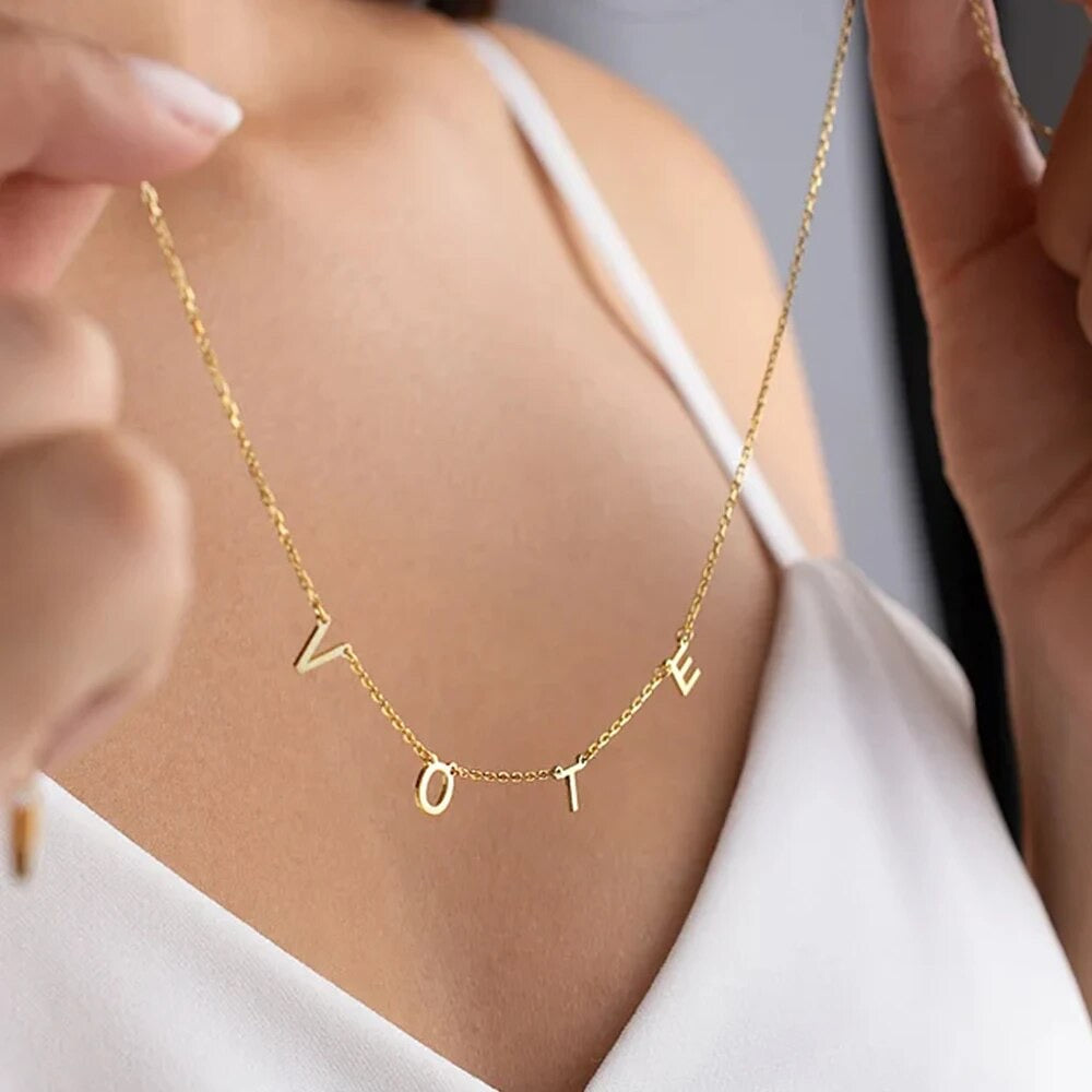 Letter luxe necklace