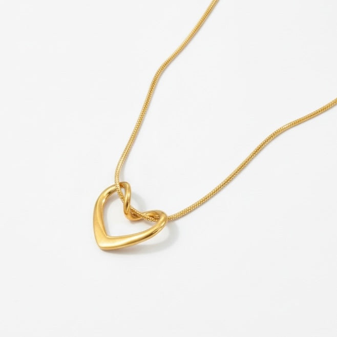 Open heart necklace