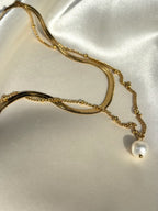 Pearl layered necklace