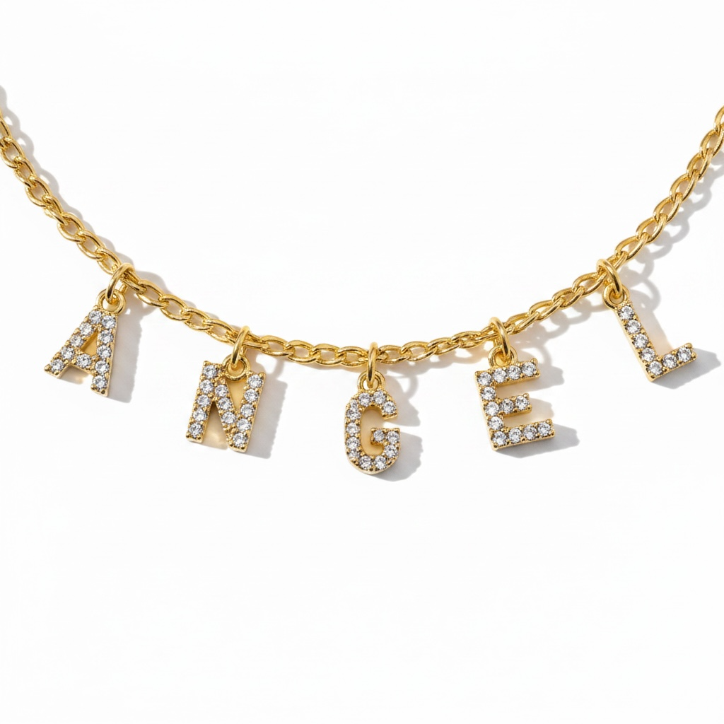 Sparkle name necklace