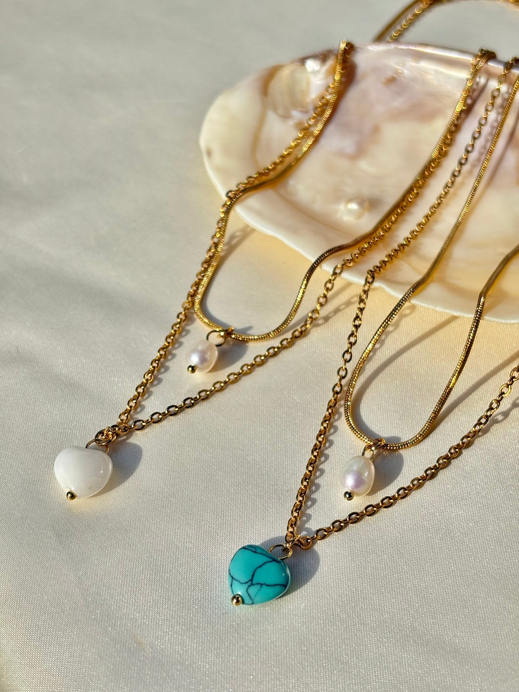 Turquoise layered necklace