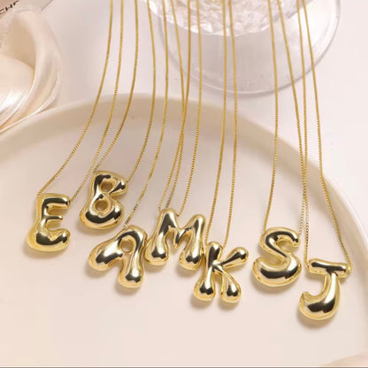 Bubble Letter Necklace