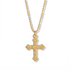 Angel cross necklace