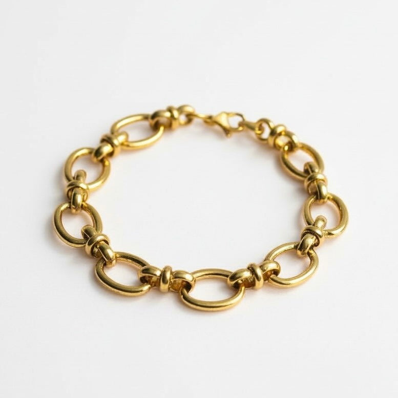 Linked charm bracelet