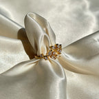 Gold ivy ring