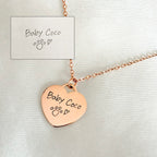 Love etched necklace