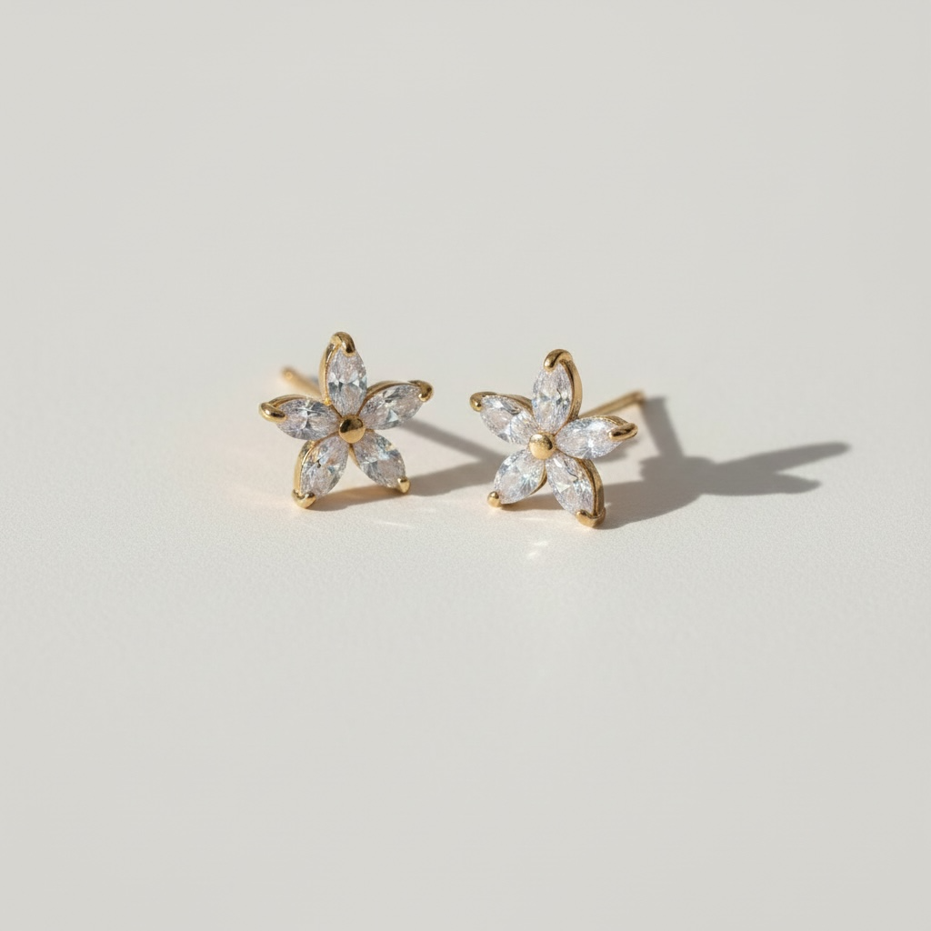 Plumeria studs