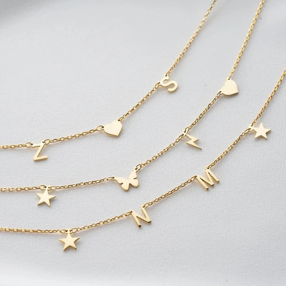 Letter luxe necklace