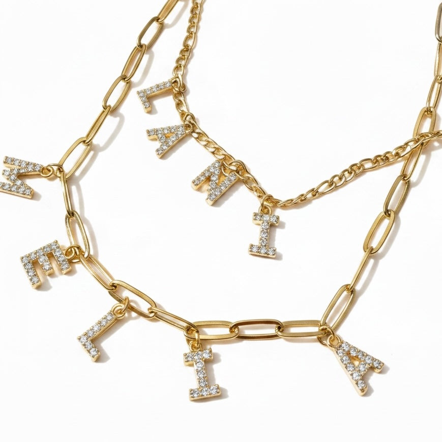 Sparkle name necklace