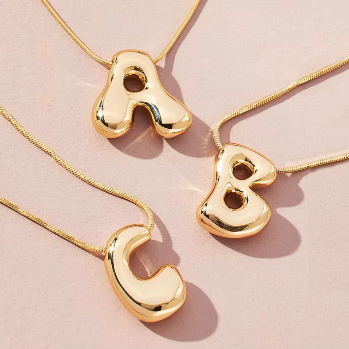 Bubble Letter Necklace