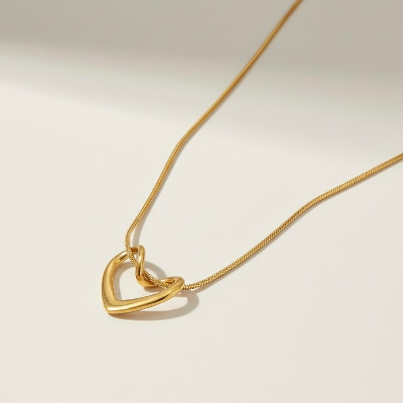 Open heart necklace