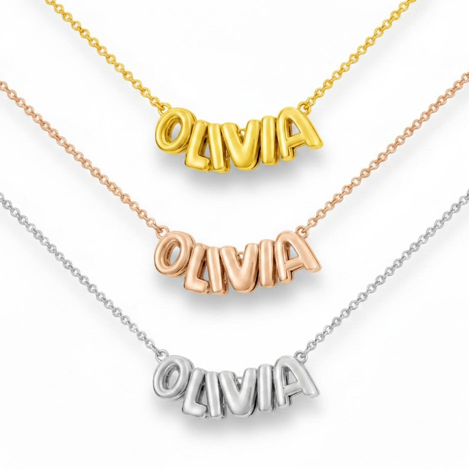 Bubble Name Necklace