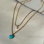 Turquoise layered necklace