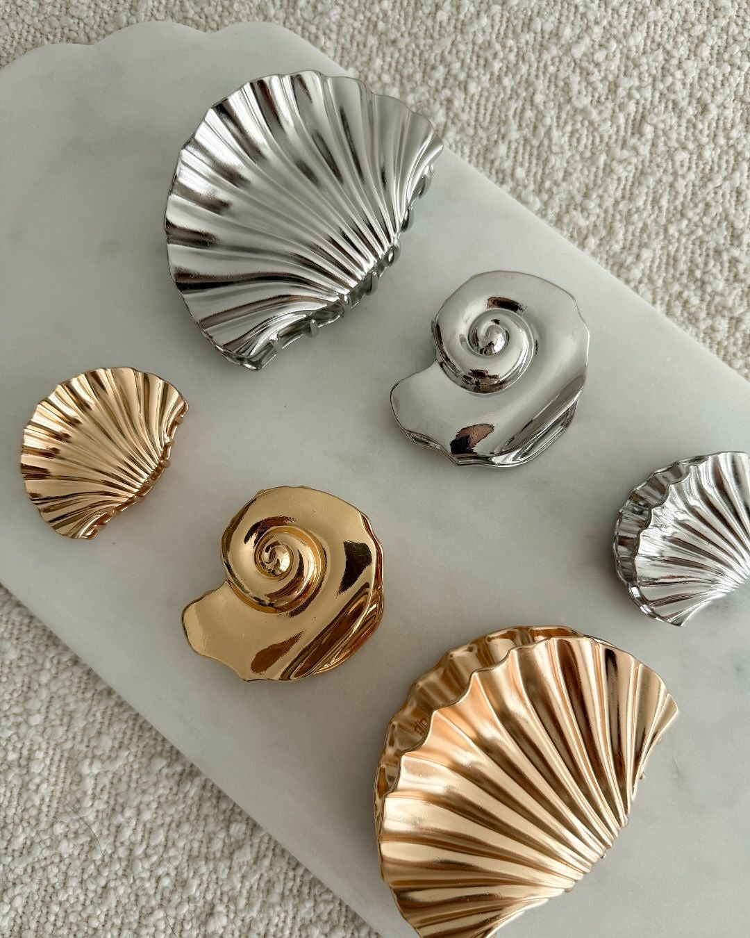Shell hair clip