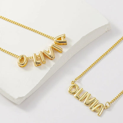 Bubble Name Necklace