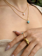 Turquoise layered necklace