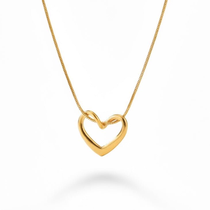 Open heart necklace