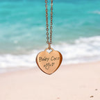 Love etched necklace