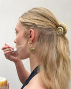 Spiral shell hair clip