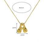Bubble Letter Necklace