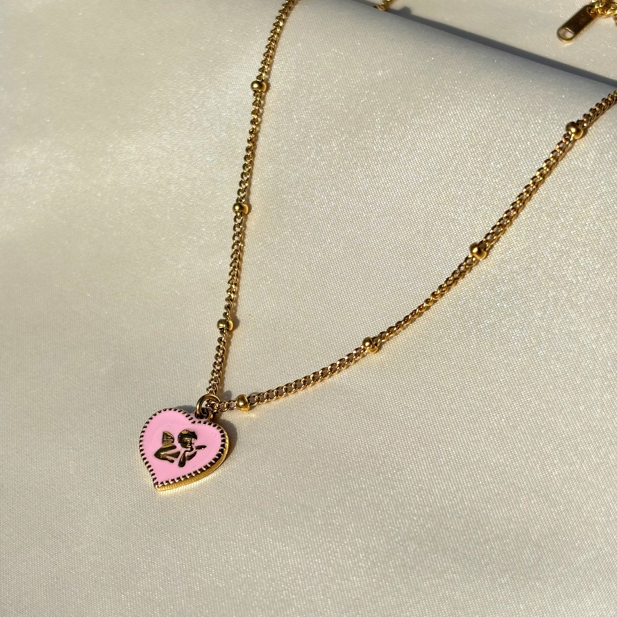 Angel heart necklace