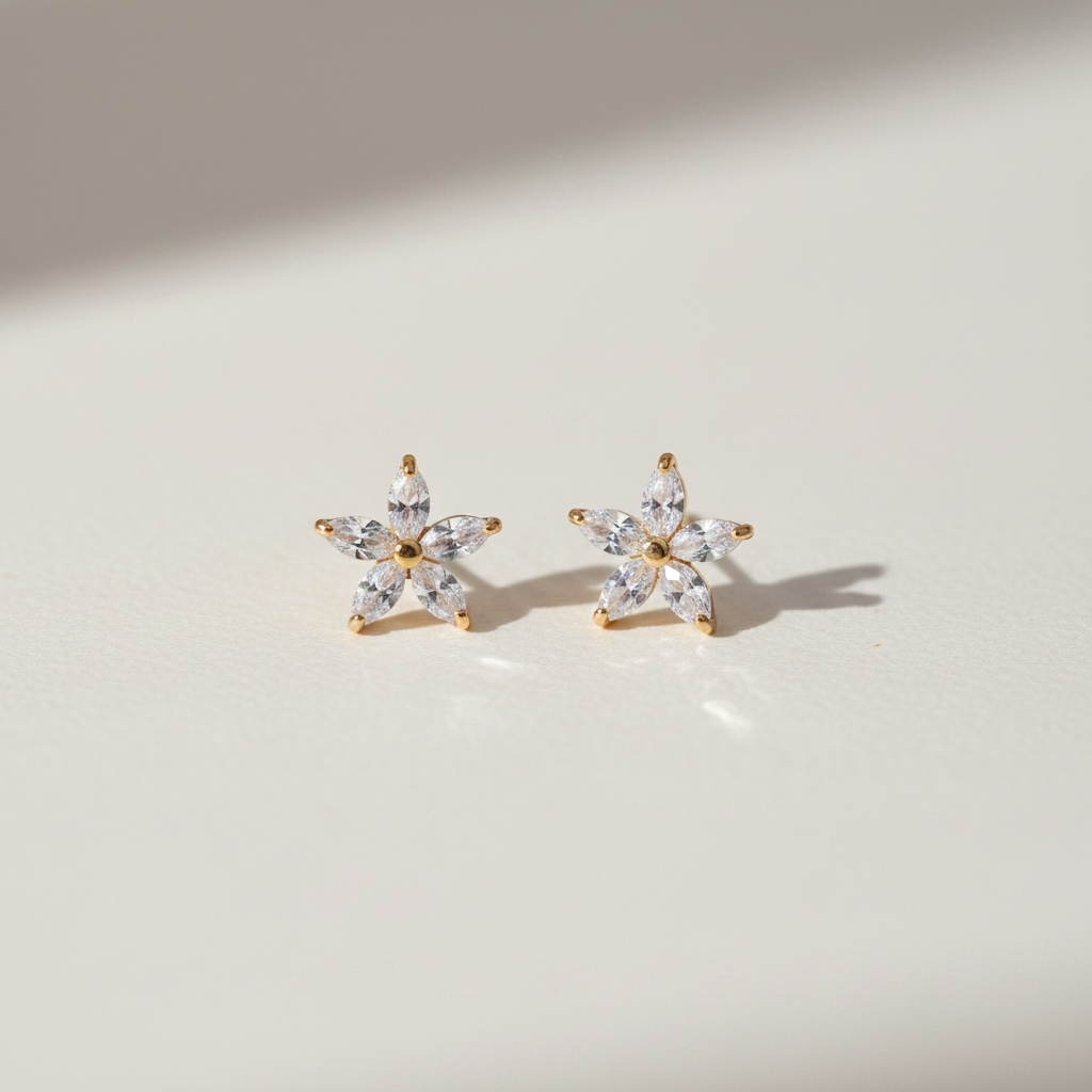 Plumeria studs